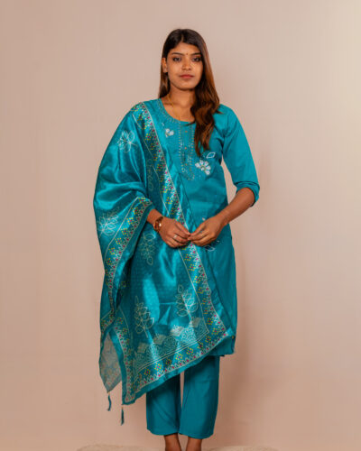 Surfie Green Chudidhar set