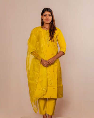 Gold Yellow Chudidhar set