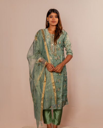 Sea Green Chudidhar set