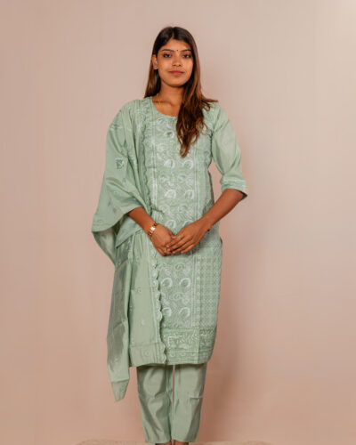 Pastel Green Chudidhar set