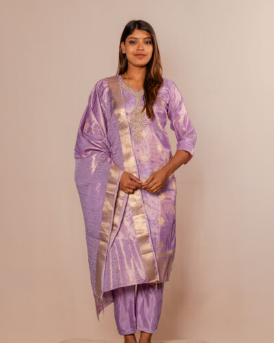 Dusty Lavender Chudidhar set