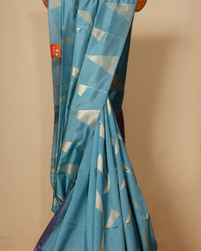 Sea Green Semi Tussar Saree